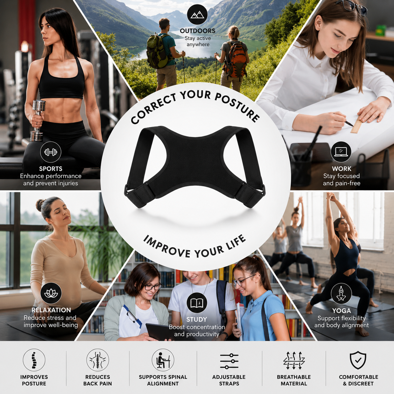 ShoulderAlign™ Posture Corrector