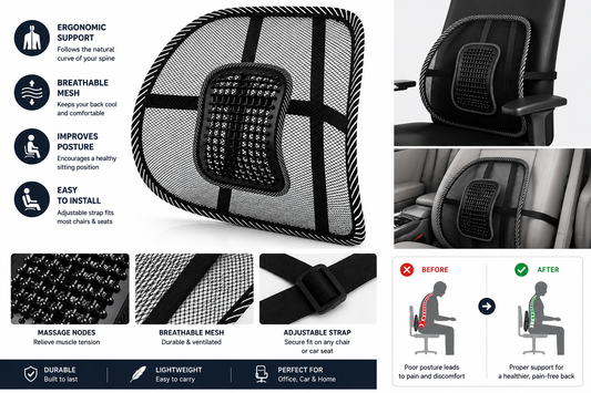 BackRelief™ Lumbar Support Cushion