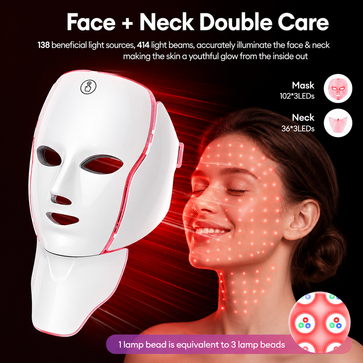 DermaGlow™ LED Therapy Mask
